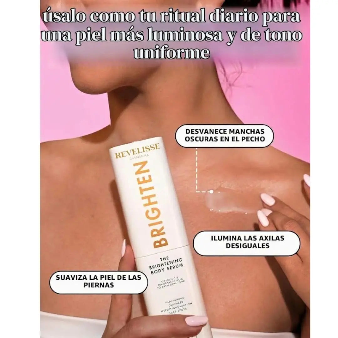 Revelisse Sérum Corporal Iluminador con Vitamina C y Ácido Tranexámico – Para Manchas y Tono Desigual