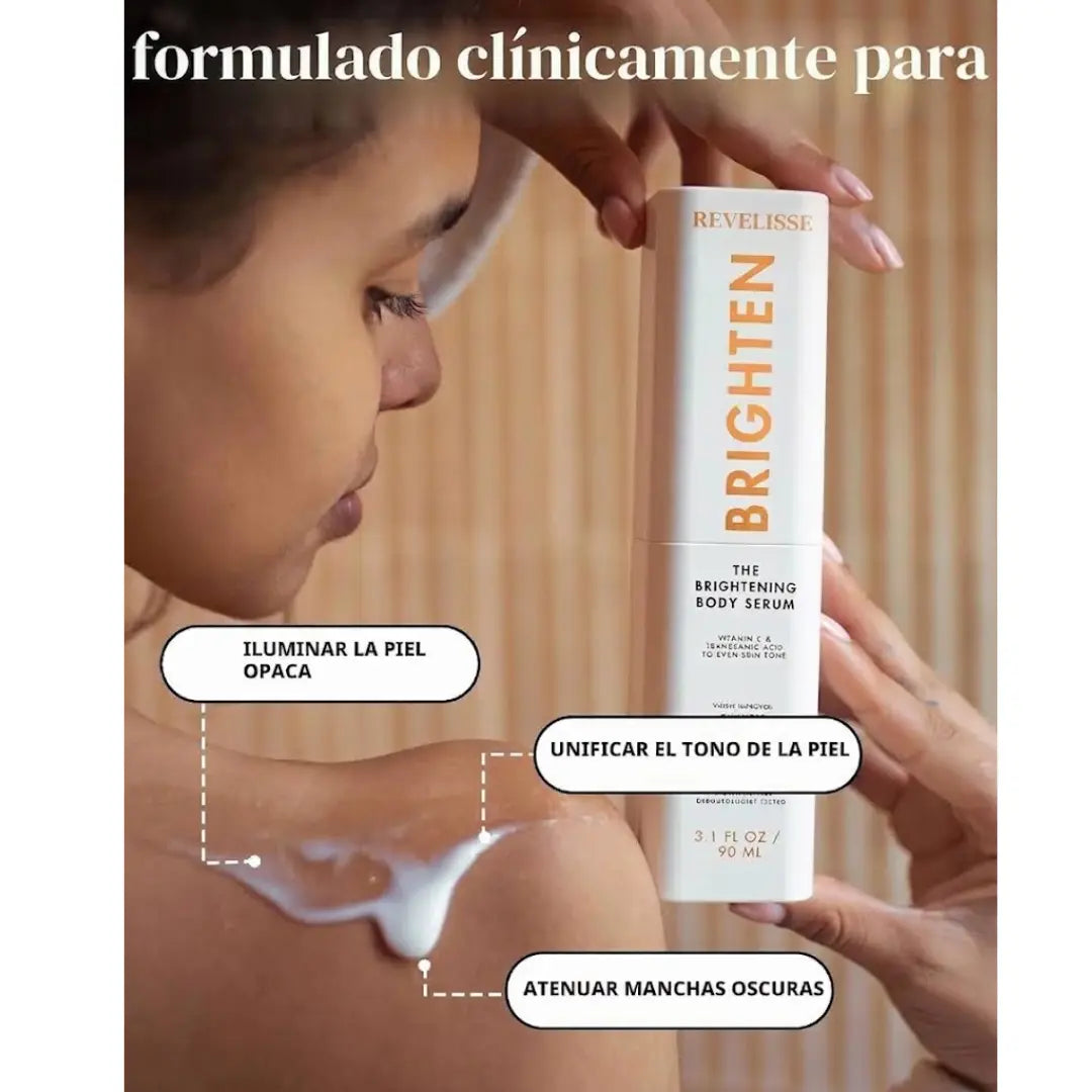 Revelisse Sérum Corporal Iluminador con Vitamina C y Ácido Tranexámico – Para Manchas y Tono Desigual