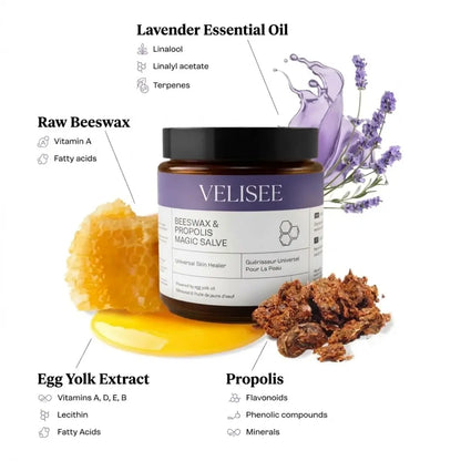 Velisee  Drawing Salve – Natural Beeswax & Propolis Balm for Painful Bumps & Irritated Skin