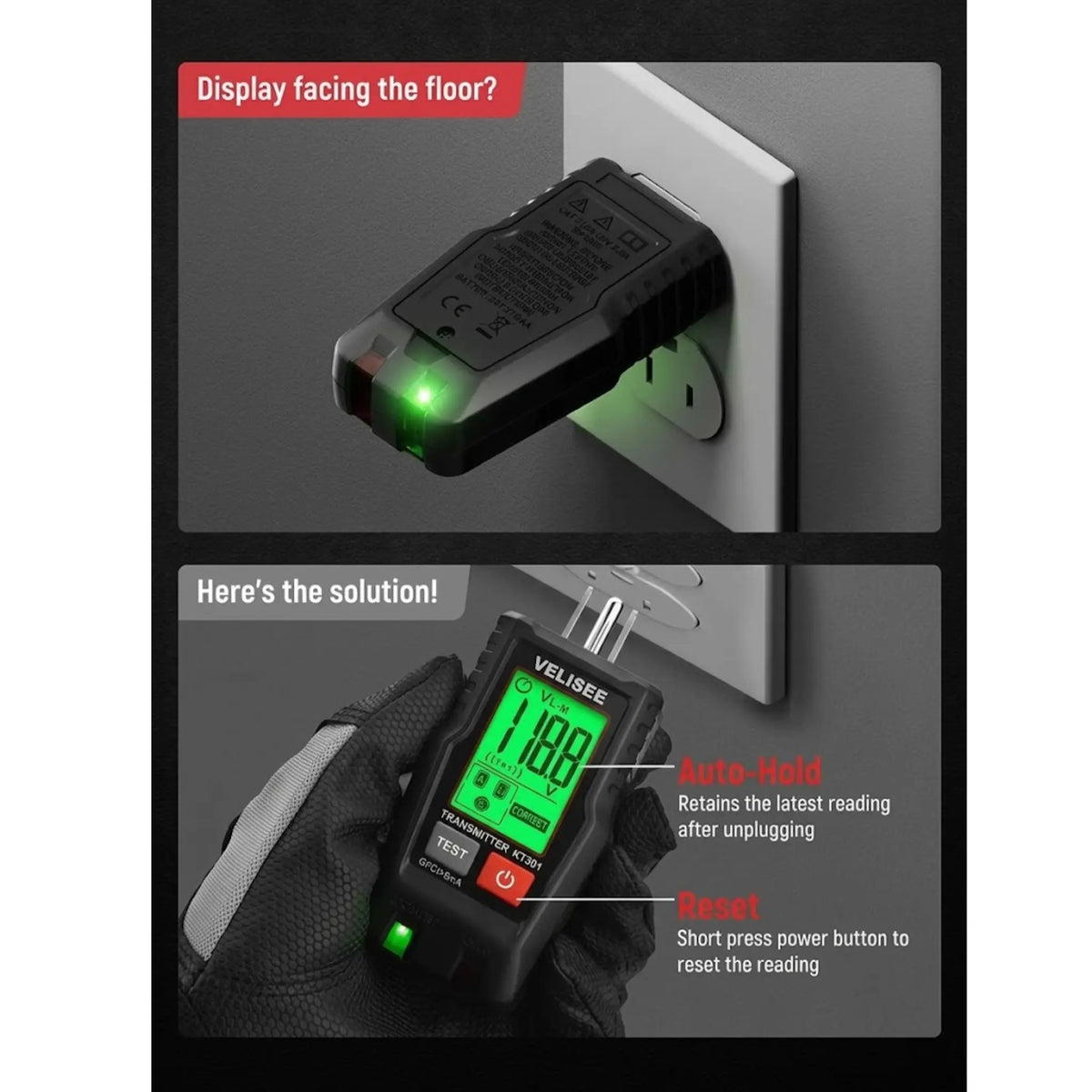 VELISEE™ Circuit Pro – Outlet Tester & Automatic Circuit Breaker Finder