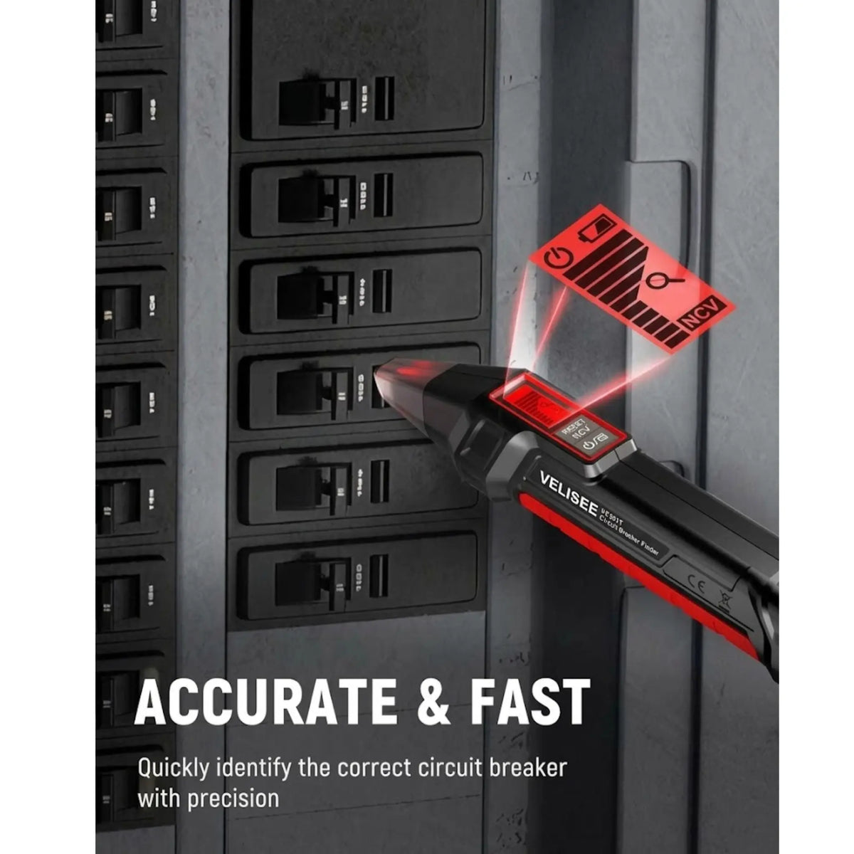 VELISEE™ Circuit Pro – Outlet Tester & Automatic Circuit Breaker Finder
