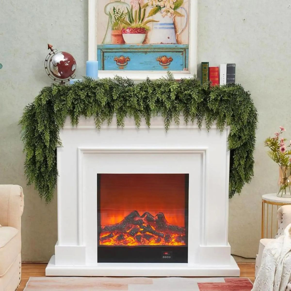 2 Pack Forever Fresh Cedar Garland – Real-Touch 6FT